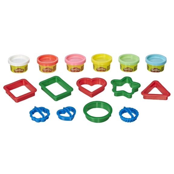Play-Doh Fundamentals Shapes Tool Set with 6, 1-Ounce Cans