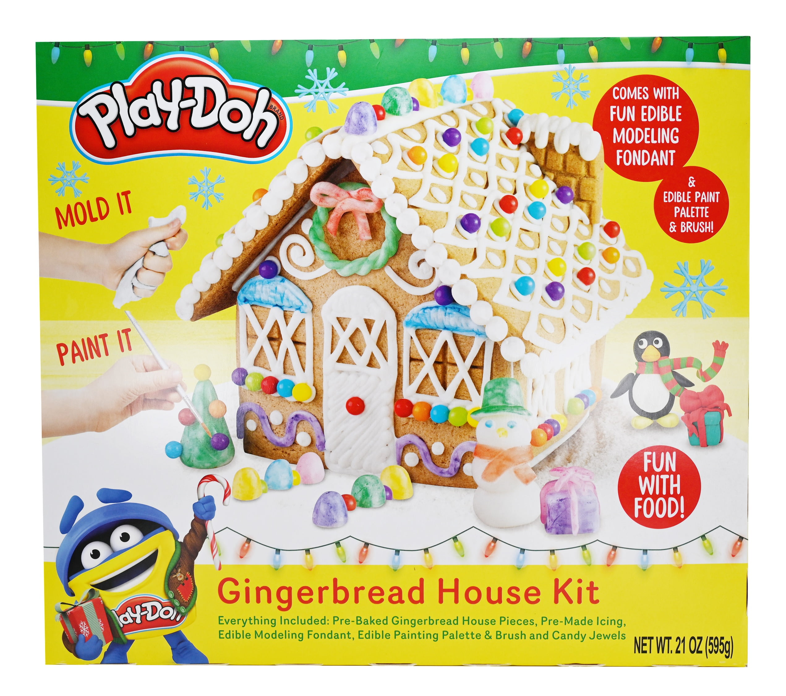PlayDoh Holiday Gingerbread House Kit, 21 oz, 13 Count
