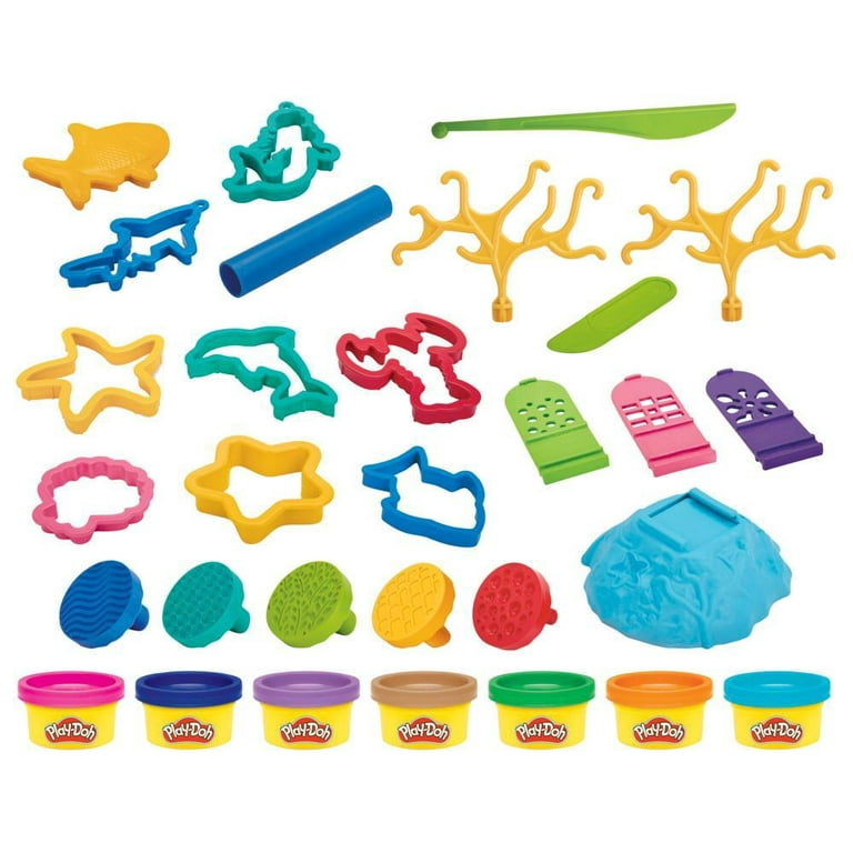 Play-Doh Imagine Underwater Set with 20 Underwater-Themed Tools, Kids Toys  