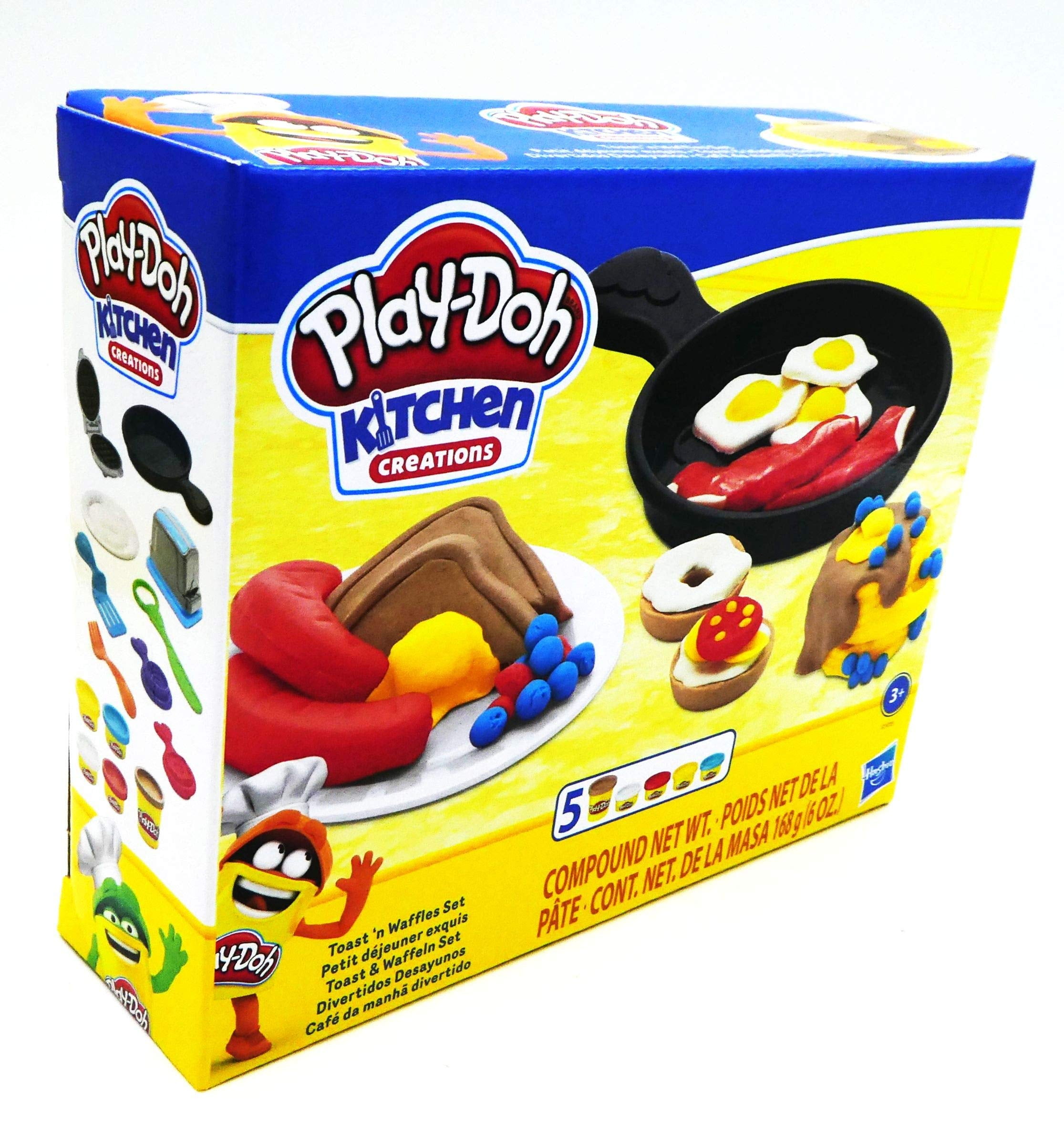Play-Doh Kids Kitchen Creations Breakfast Toast Waffles Dough Set