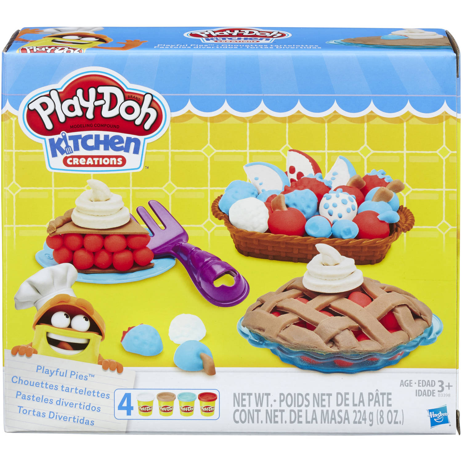 Play-Doh Kitchen Creations Playful Pies Set with 4 Cans - image 1 of 4
