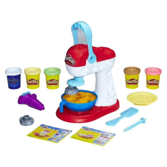 Play-Doh Kitchen Creations Spinning Treats Mixer Toy, Includes 6 Cans of Compound