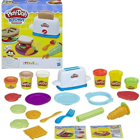 Play-Doh Kitchen Creations Toaster Creations Play Set, 6 Cans (10 oz)