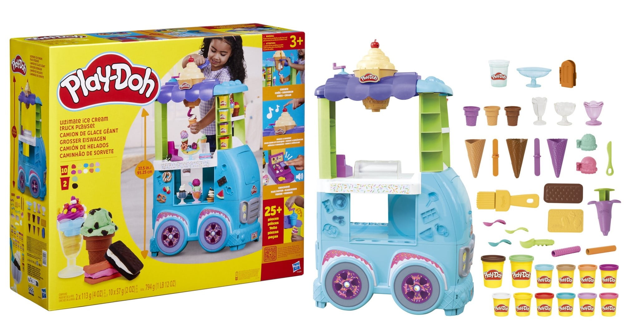 Play-Doh Kitchen Creations Ultimate Ice Cream Truck Playset with