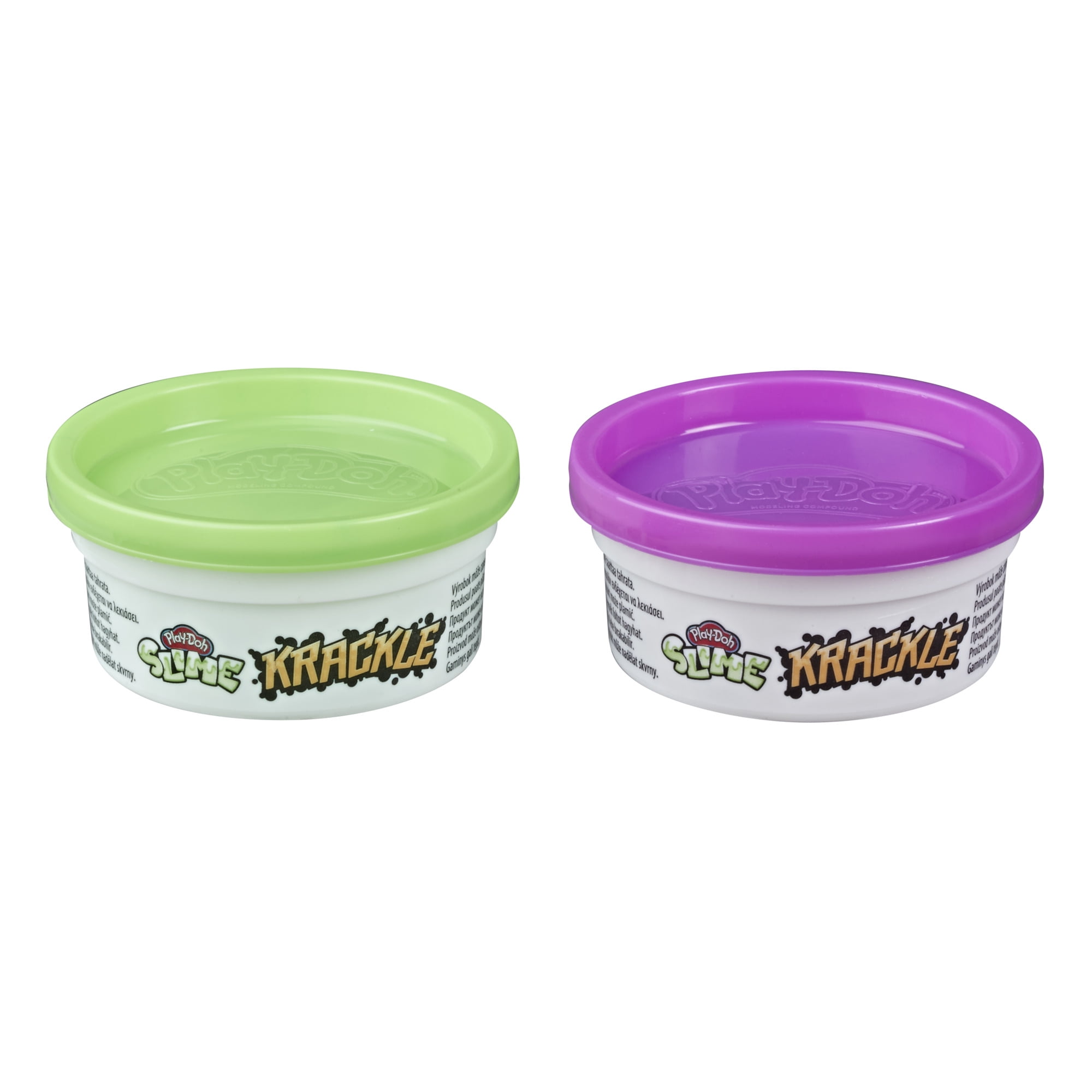 Play-Doh Krackle Slime Purple and Green 2-Pack of Slime (3.5