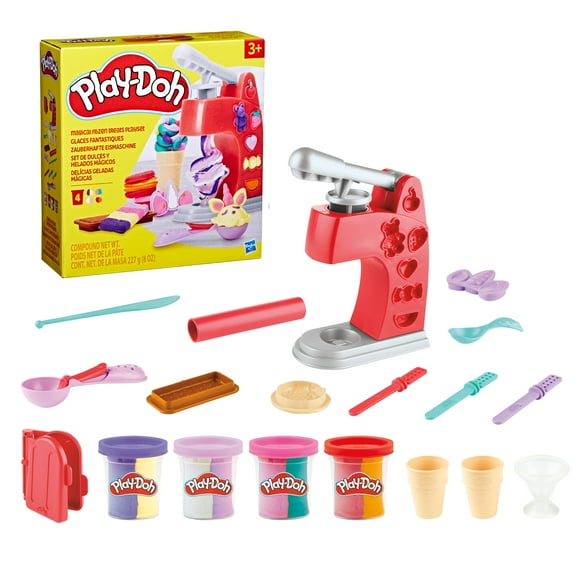 Play-Doh Magical Frozen Treats Ice Cream Playset, Modeling Compound Unicorn Toys for 3 Years and Up