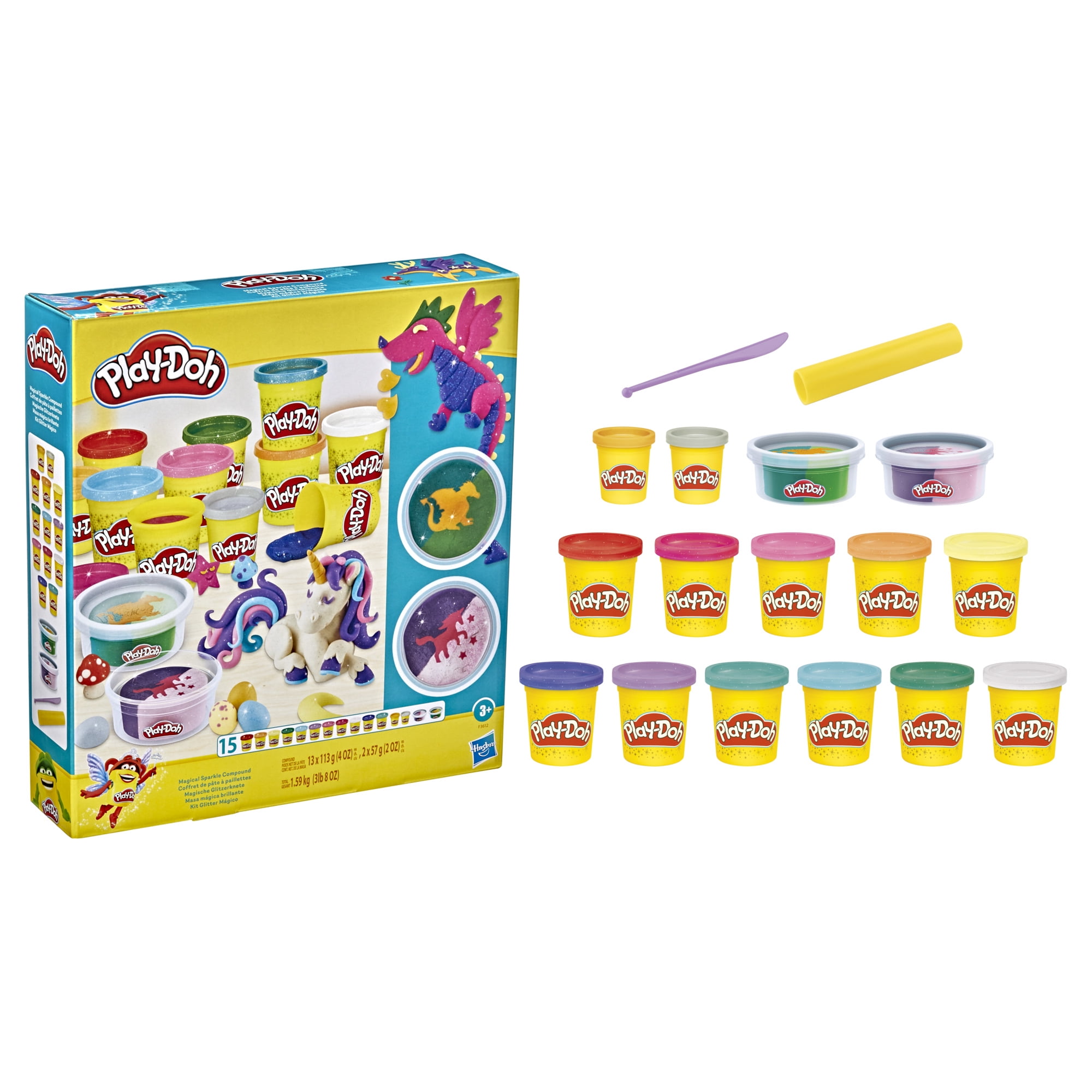 Play-Doh Bulk Unicorn Colors 13-Pack of Non-Toxic Modeling
