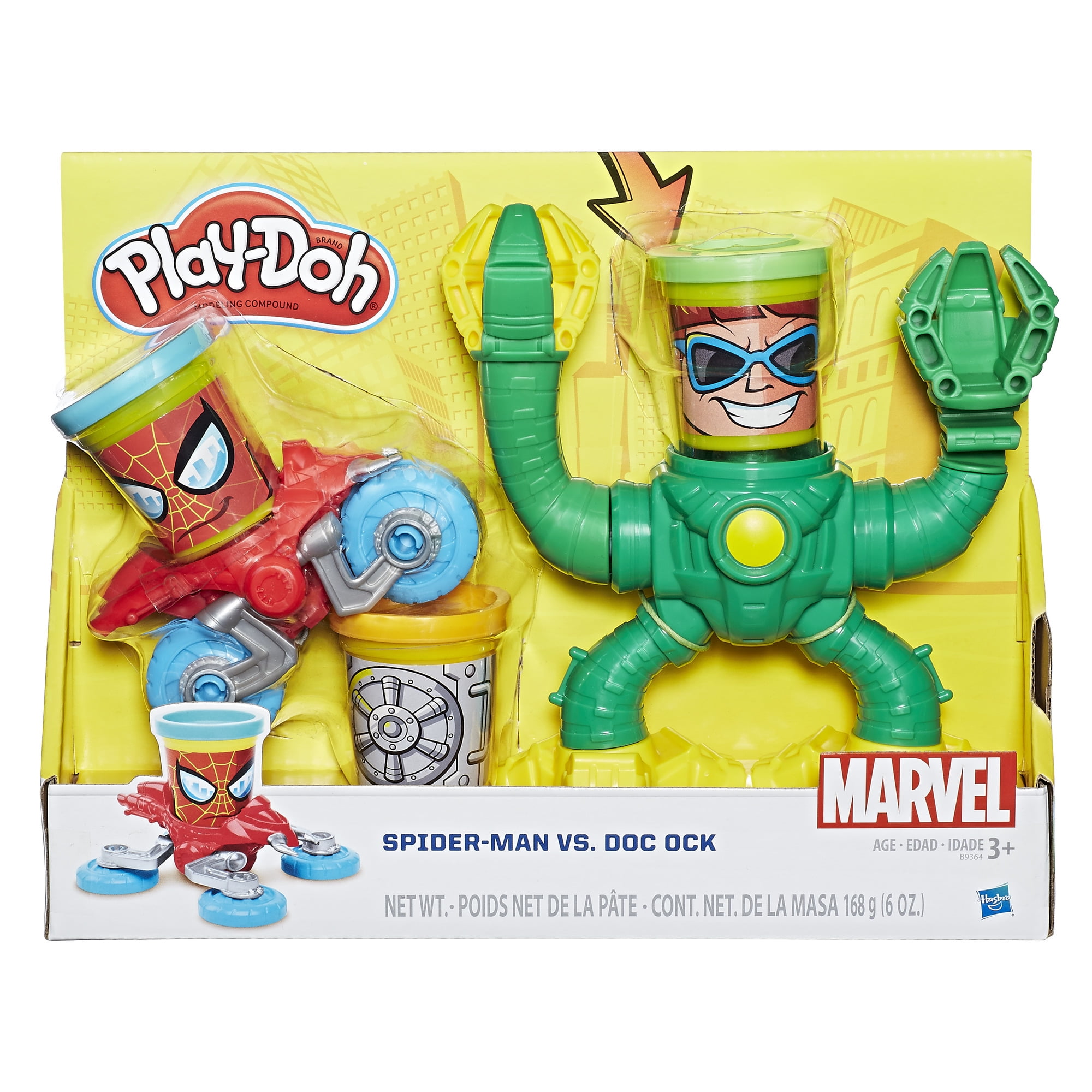 Pâte à modeler Play-Doh - Captain America, Spider-Man et Venom