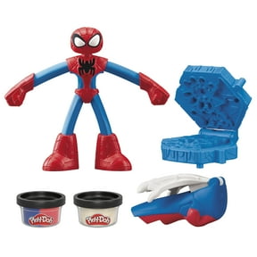 Play-Doh Marvel Spider-Man Thwip Squisher Play Dough Action Figure Super Hero Toy, 1 oz, Ages 4+