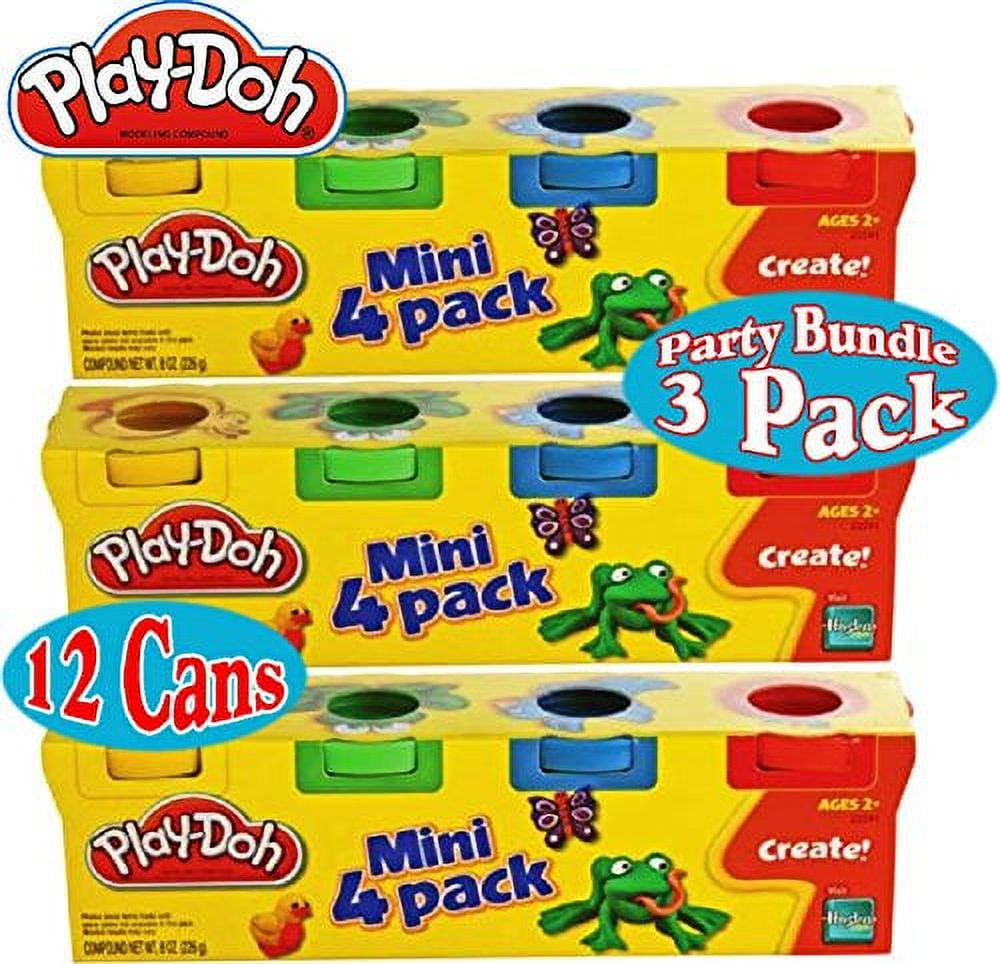 Play-Doh Hasb5517bamz 4-Pack of Colors Gift Set Bundle (12 Cans-48 oz)