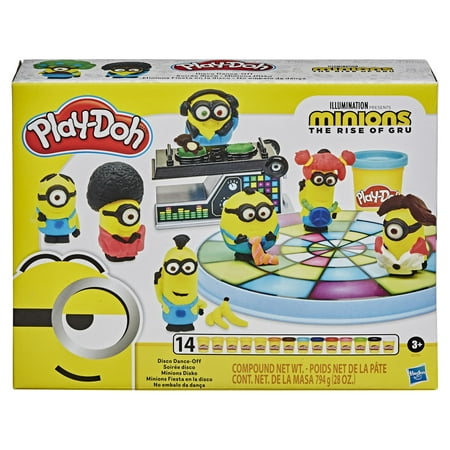 Play-Doh Minions: the Rise of Gru Disco Dance-off Toy, Includes 14 Cans of Dough