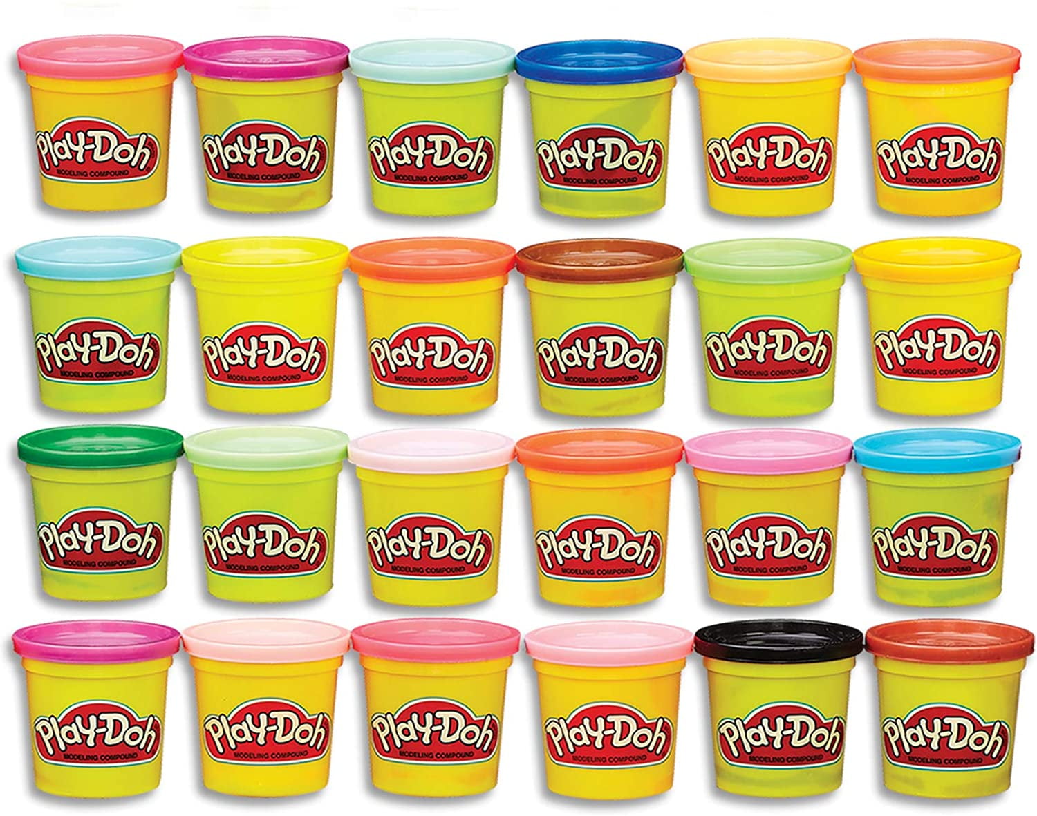 Play-Doh Bulk 12-Pack of Red Non-Toxic Modeling Compound, 4-Ounce Cans -  Play-Doh