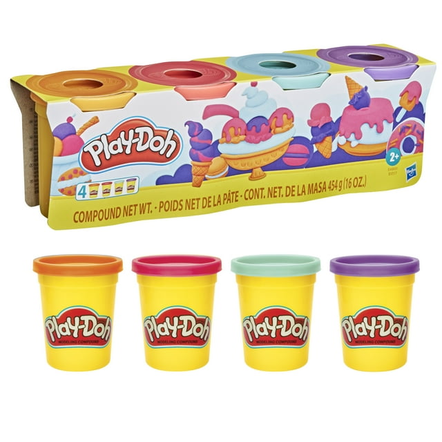 PlayDoh Modeling Compound Color Wheel PlayDoh Set, 4 Color (4 Piece
