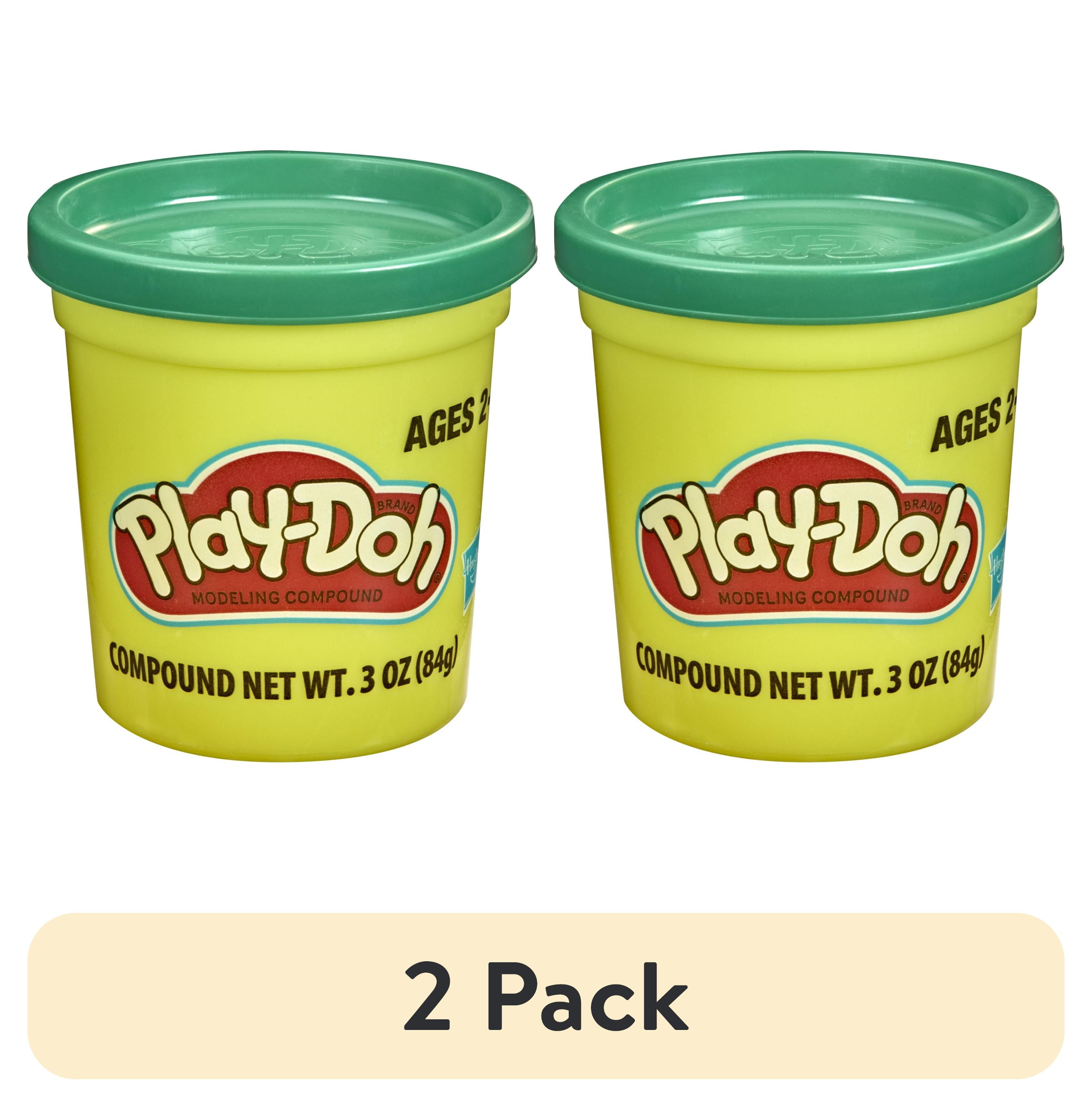 (2 pack) PlayDoh Modeling Compound Can Dark Green (3 oz), Only At