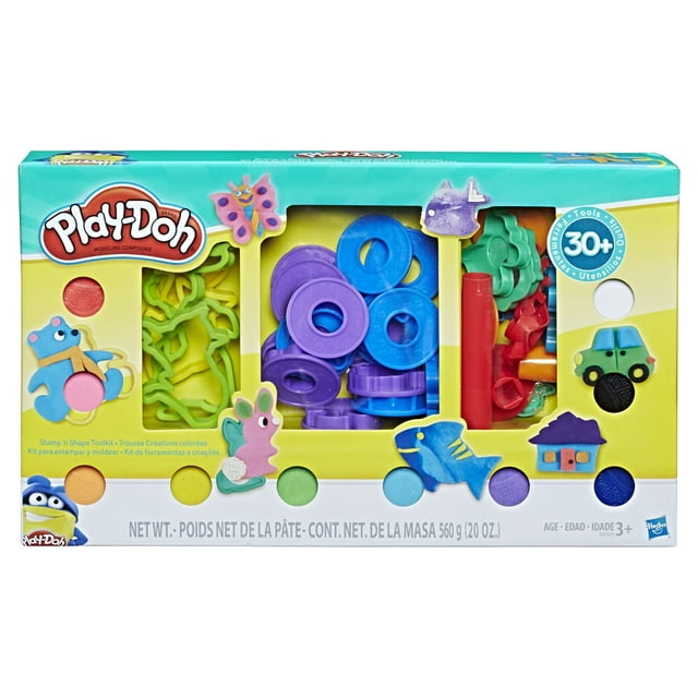 Play-Doh Modeling Compound Stamp ‘n Shape Play Dough Set - 10 Color (10 Piece), Only At Walmart