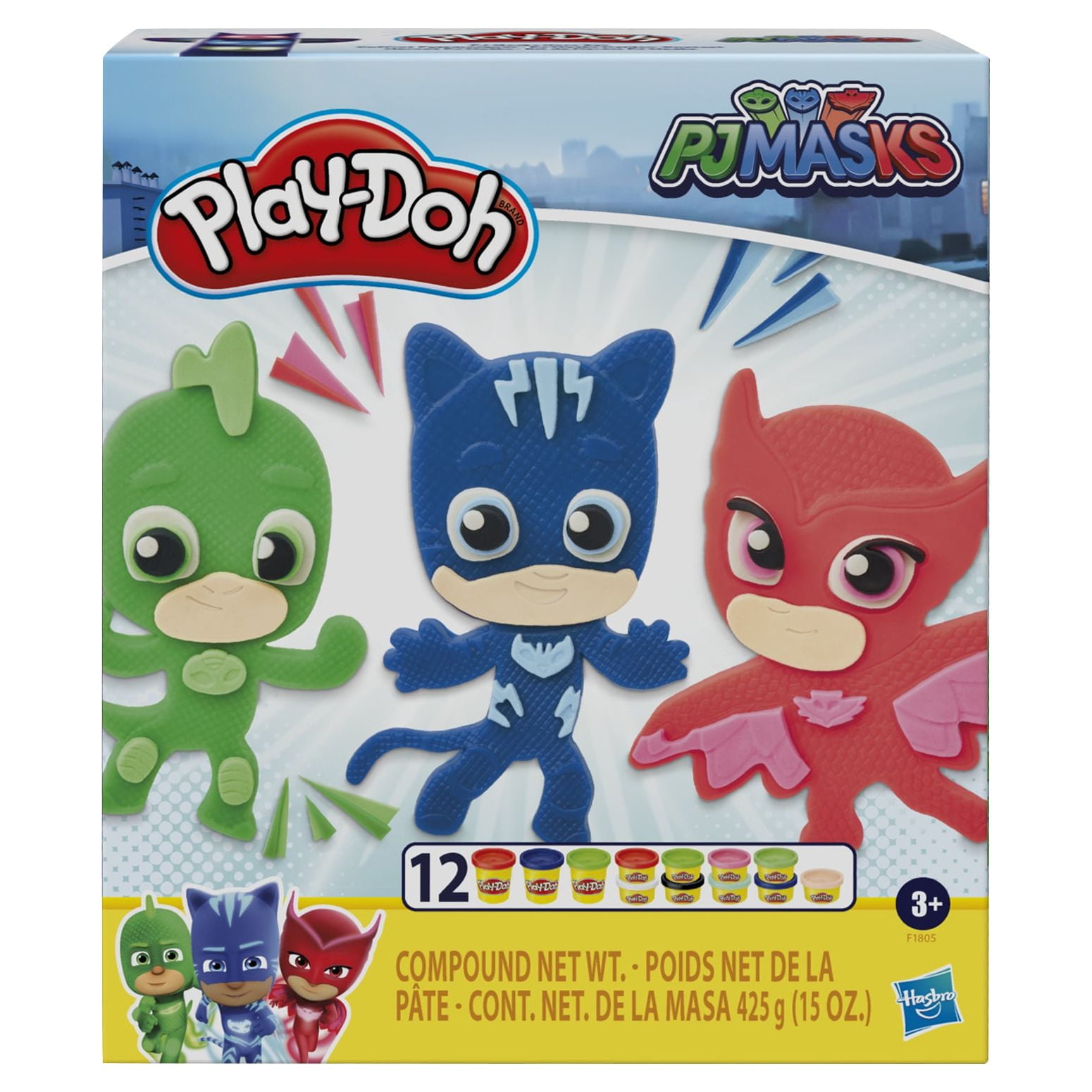 Kit de pâte à modeler Play-Doh PJ Masks Héros, j…
