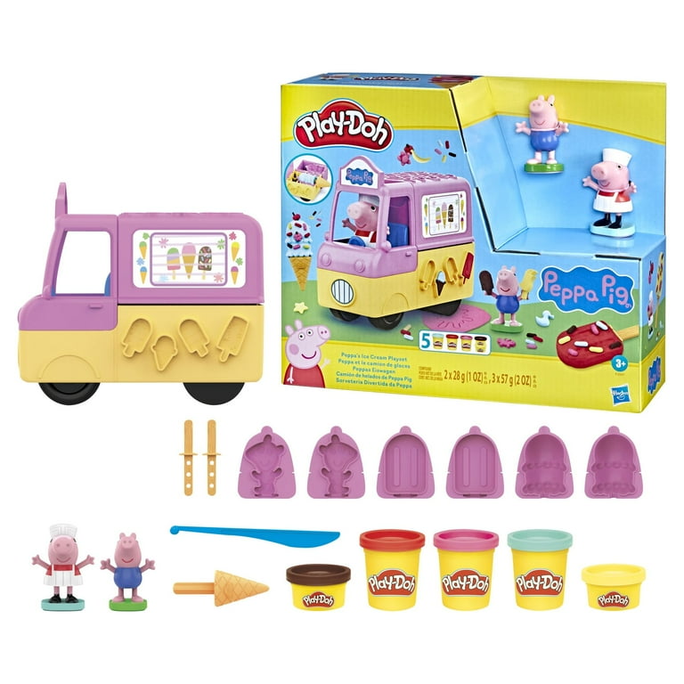 Play-Doh Kitchen Creations Ice Cream Truck Toy Playset for Kids, 20 Play  Kitchen Accessories, 5 Colors, Preschool Toys for 3 Year Old Girls and Boys