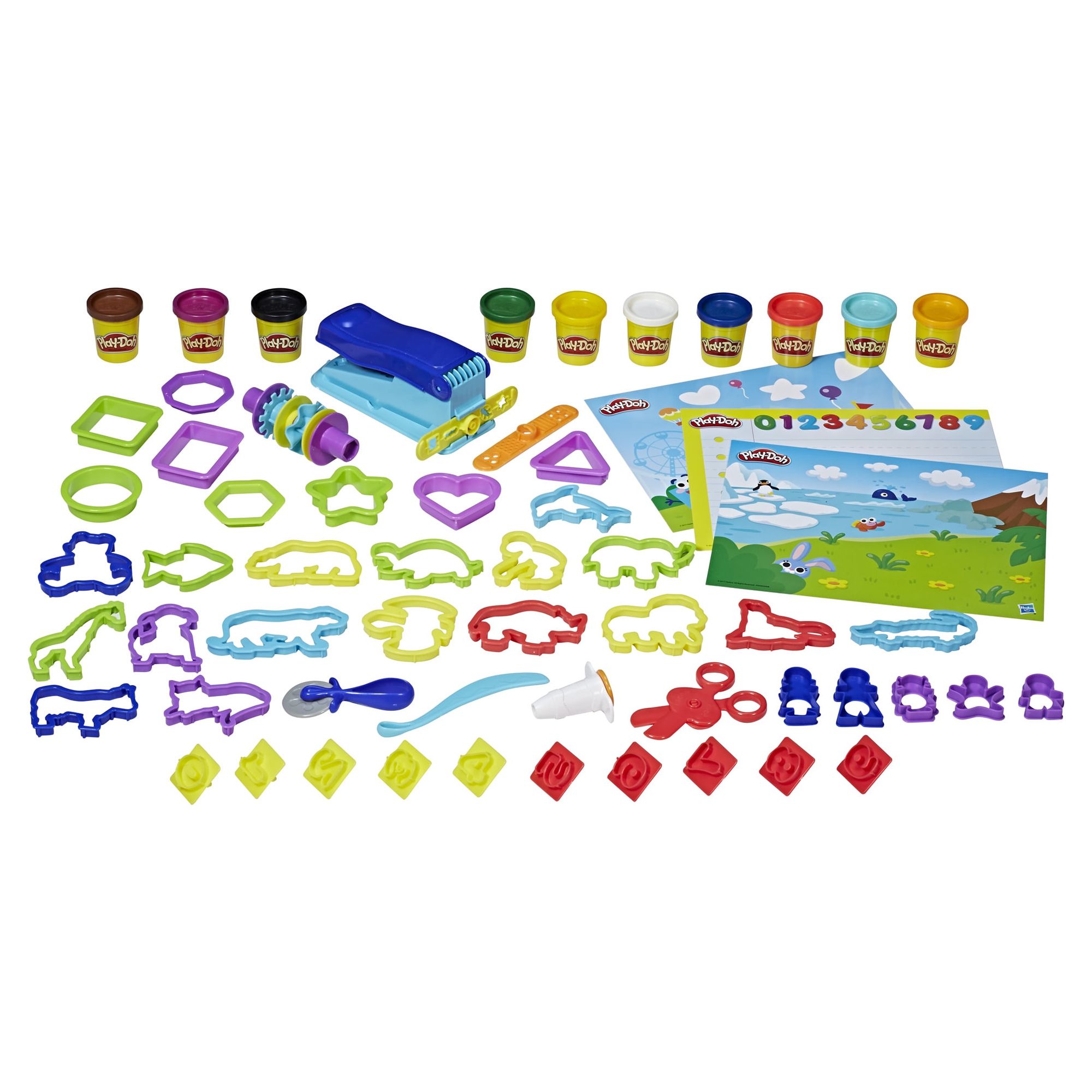 Play-Doh Pre-School Fundamentals Box Playset with 10 Cans & 50+ Tools - image 1 of 10