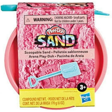 Play-Doh Scoopable Sand - 6oz Can Plus Mini Shovel - Pink