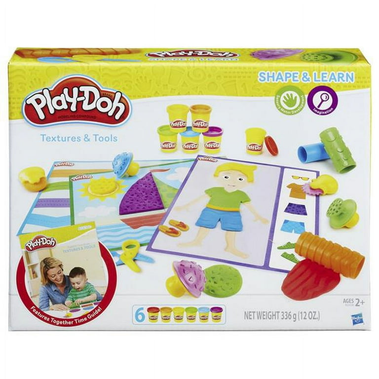 Play doh shape and learn textures and tools deals