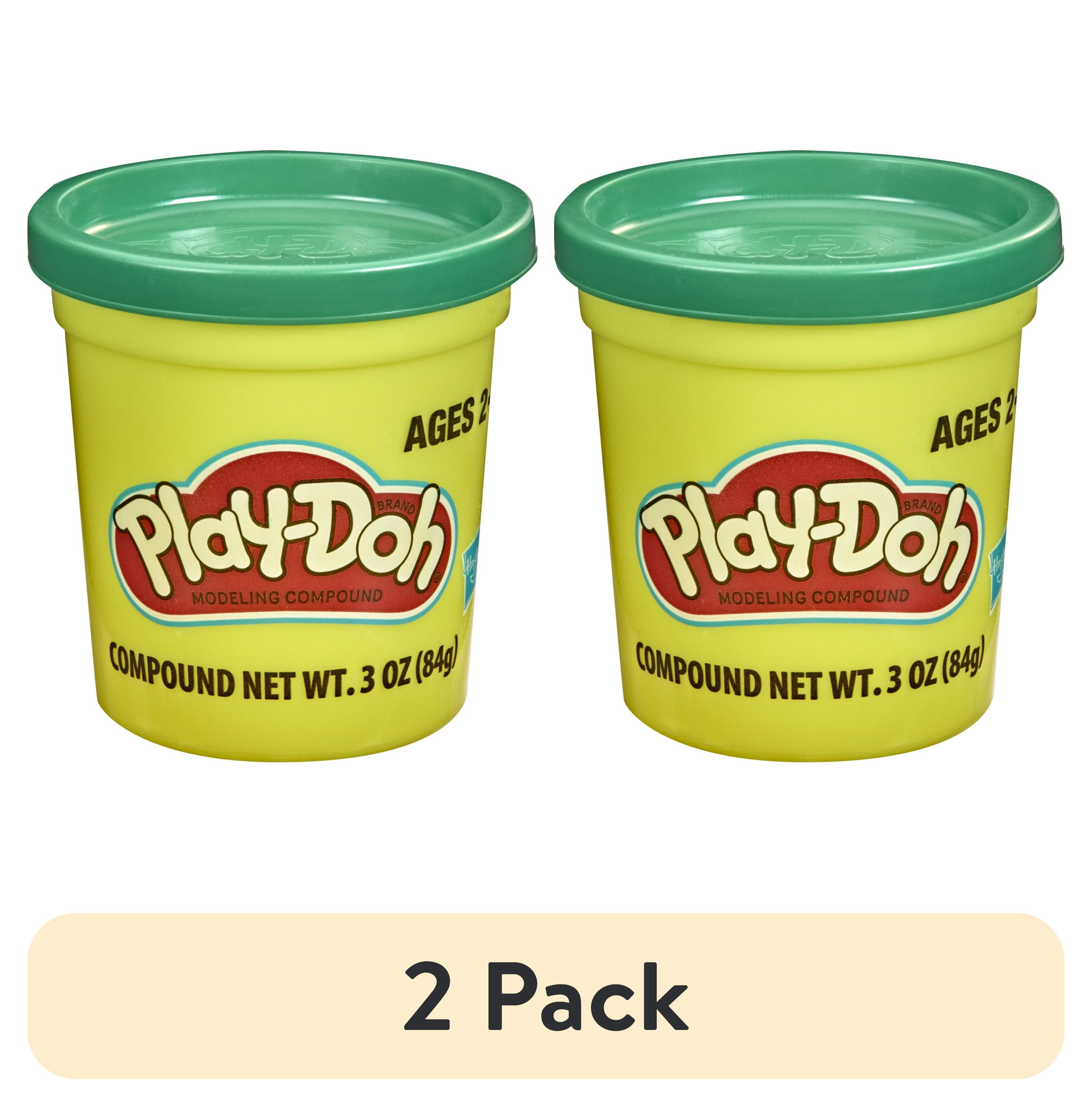 (2 pack) PlayDoh Modeling Compound Play Dough Can Dark Green (3 oz)