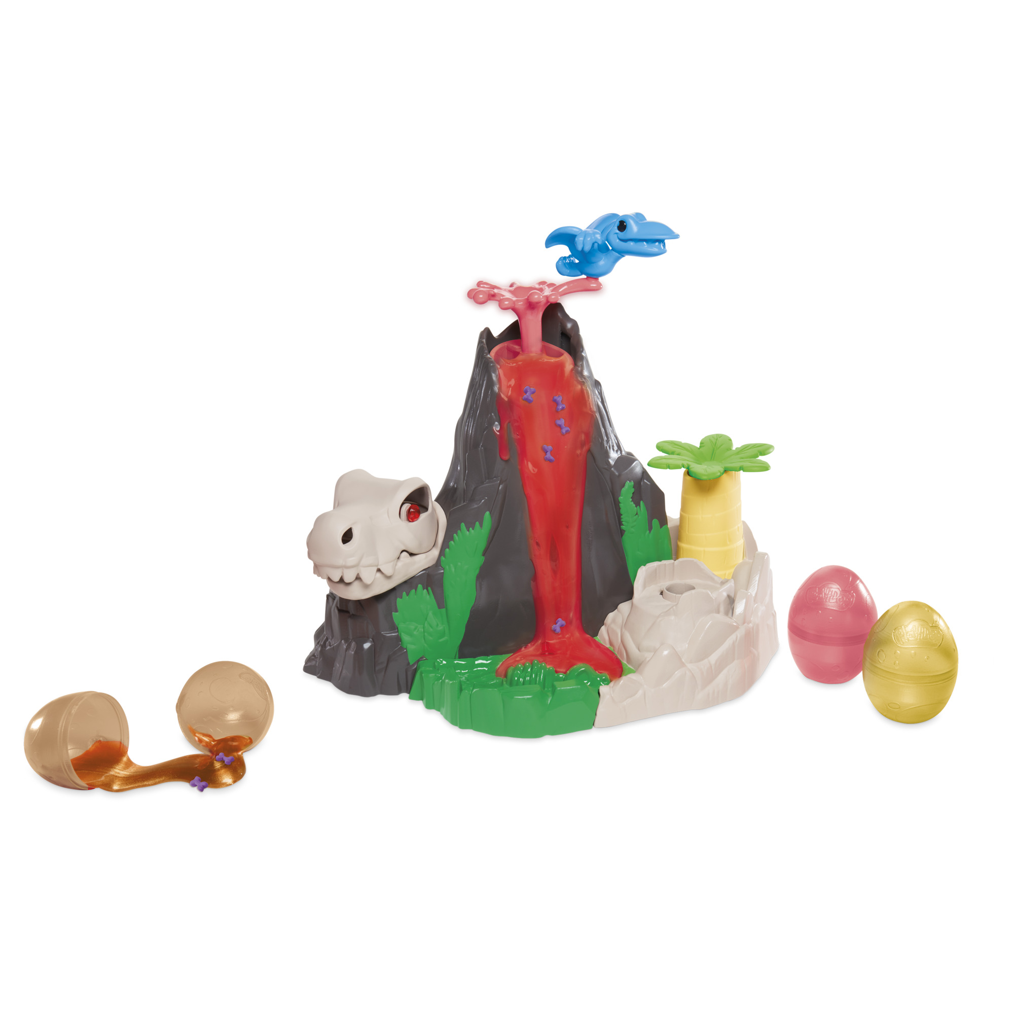 Play-Doh Slime Dino Crew Lava Bones Island Volcano Playset for Kids 4 Years and Up, Non-Toxic - image 1 of 14