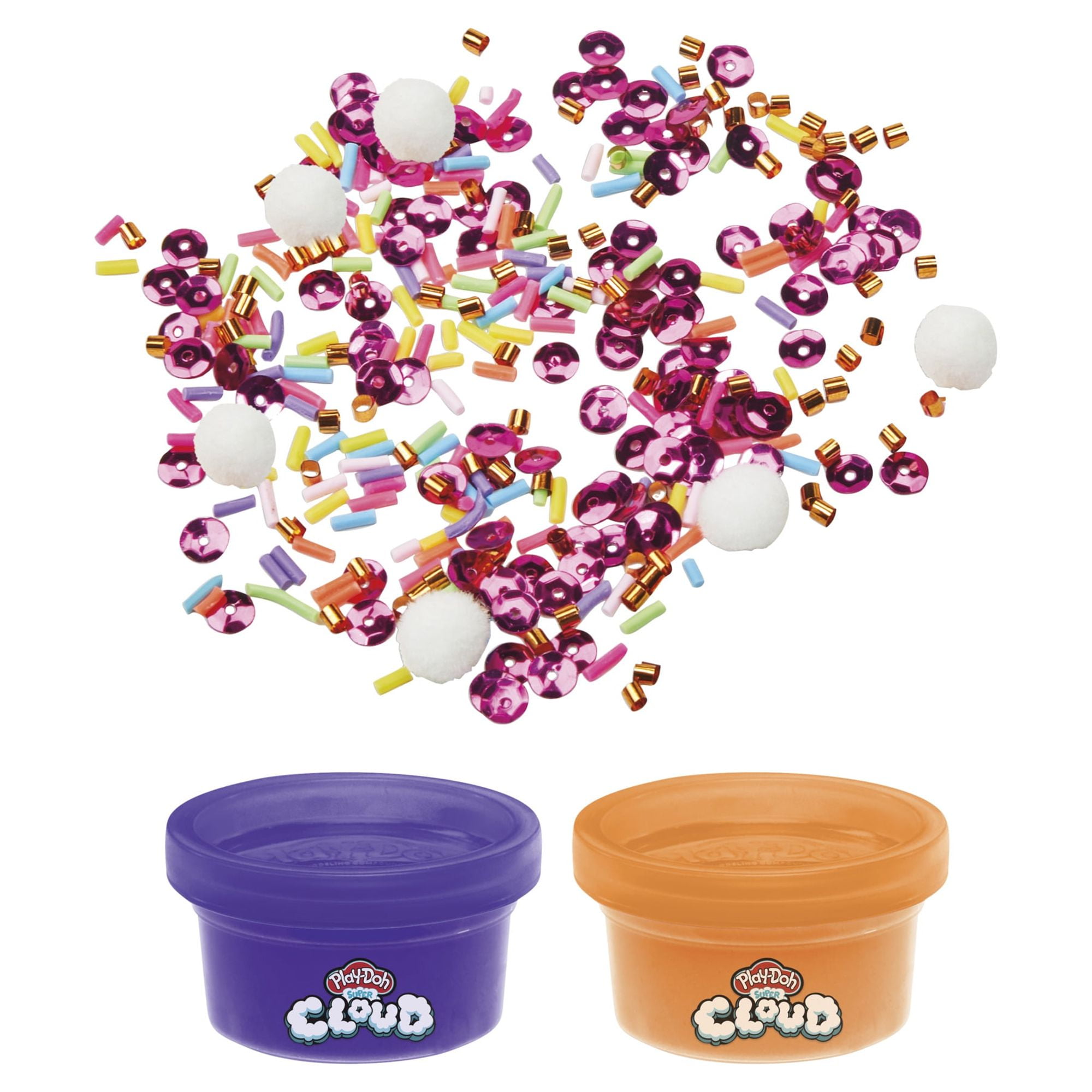 Play-Doh Slime Super Cloud Satisfying Mix Kit, Ice Cream Scent and