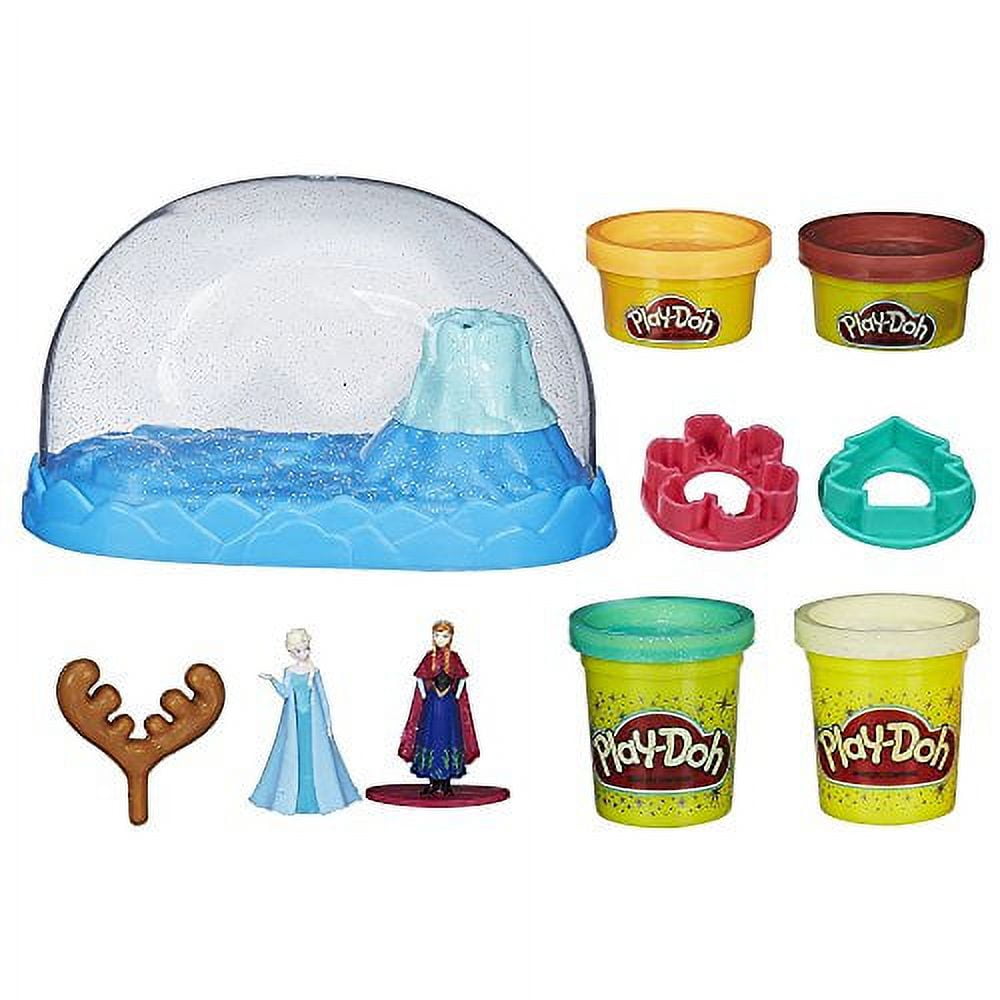 PlayDoh Sparkle Snow Dome Set Featuring Disney's Frozen