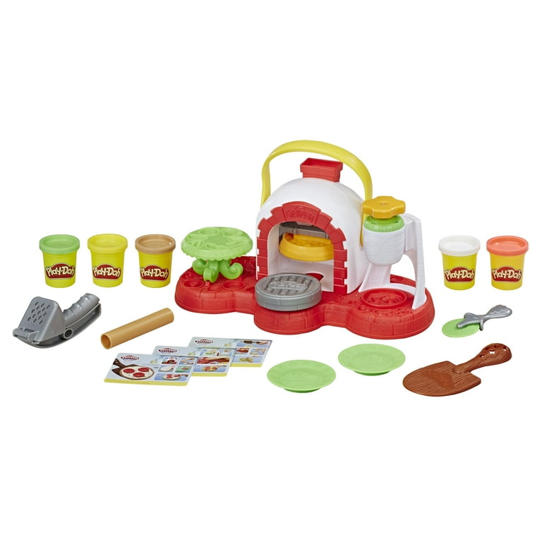 Play Doh Stamp N Top Pizza Oven Toy with 5 Non Toxic Modeling Compound Colors