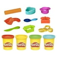 thumbnail image 1 of Play-Doh Starter Playset with 4 Modeling Compound Colors & 9 Accessories, Preschool Toys, Ages 3+, 1 of 5