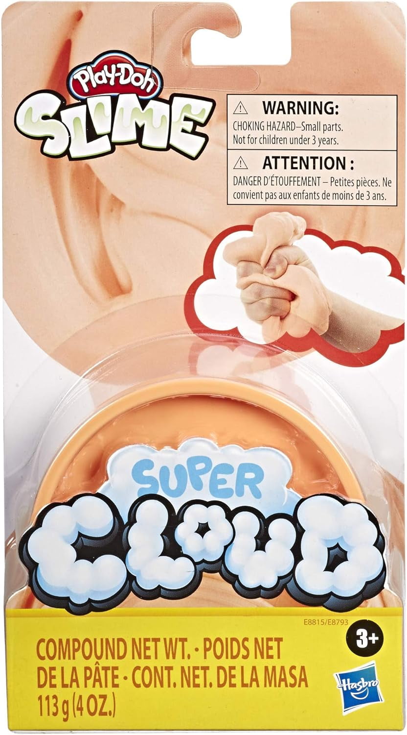 Play-doh Super Cloud Single Can Of Orange Fluffy Slime Compound For 