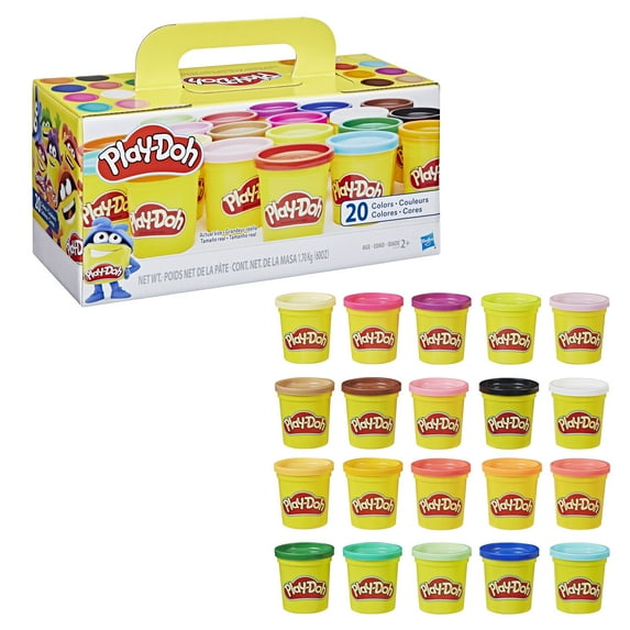 Play-Doh Super Color 20-Pack of 3-Ounce Cans, Kids Toys for Ages 2+, Arts and Crafts for Kids