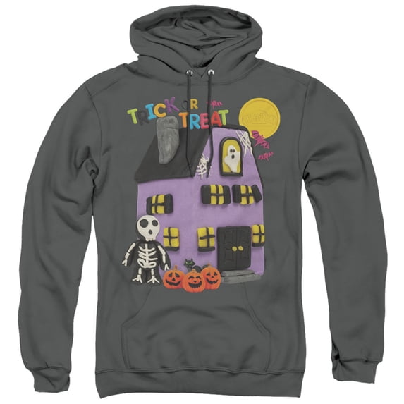 Play Doh Trick Or Treat Adult Pullover Hoodie Sweatshirt Charcoal