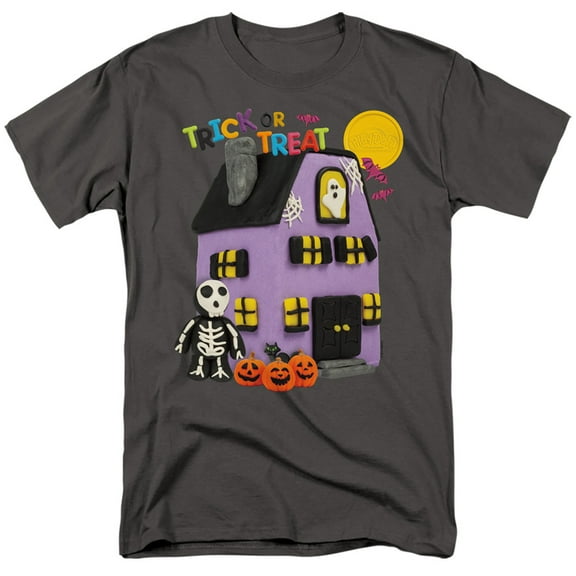 Play Doh Trick Or Treat S/S Adult 18/1 T-Shirt Charcoal