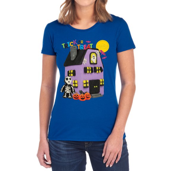 Play Doh Trick Or Treat Women's T Shirt, Royal, Large