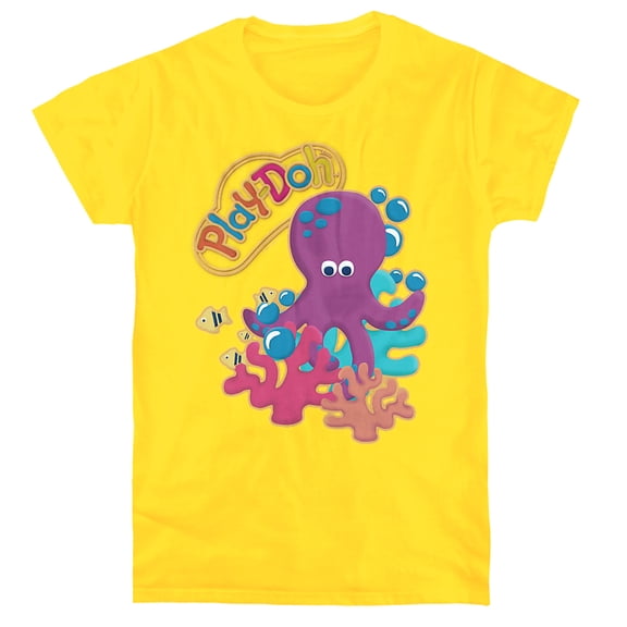 Play Doh Under The Sea Women's T Shirt, Yellow, Small