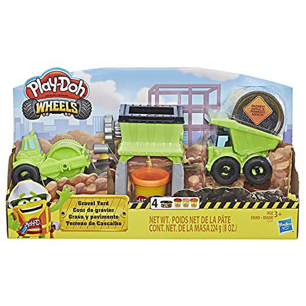 PlayDoh Wheels Gravel Yard Construction Toy with NonToxic Pavement