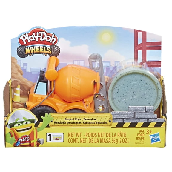 Play-Doh Wheels Mini Cement Truck Toy with Play-Doh Buildin' Compound