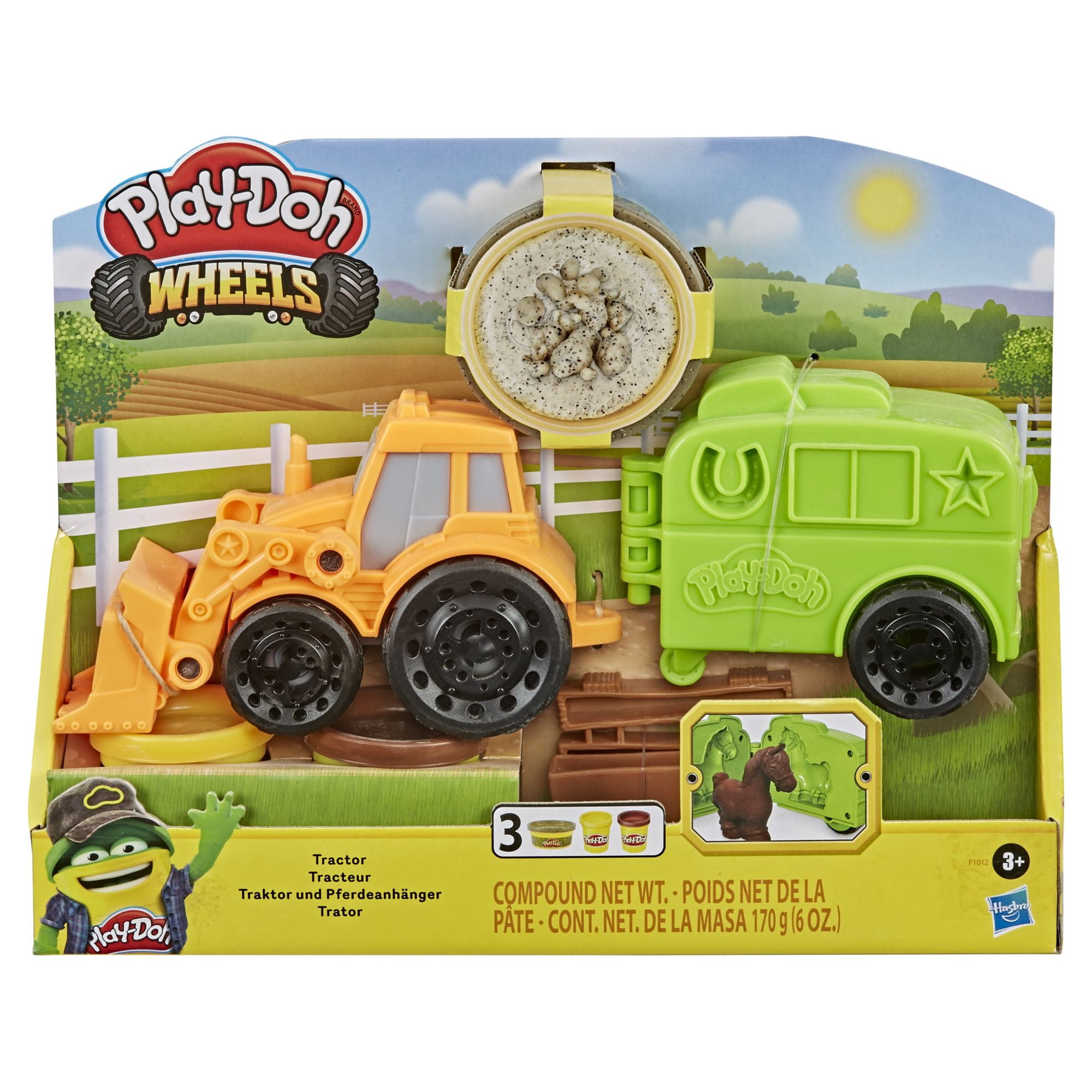 Play-Doh Wheels Tractor Play Dough Set - 3 Color (3 Piece)