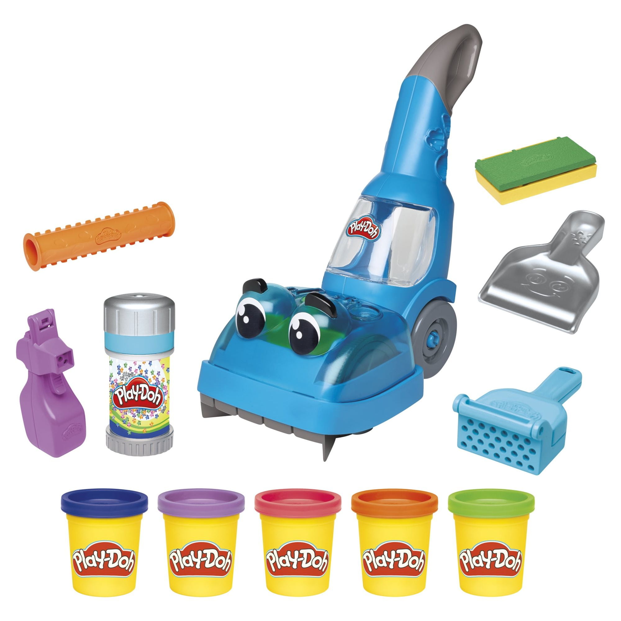 Play-Doh Zoom Zoom Vacuum and Cleanup Toy with 5 Cans of Modeling