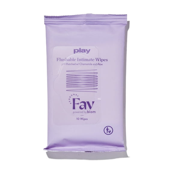 Play Flushable Intimate Wipes