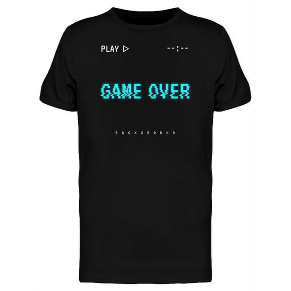 Play Game Over Background T-Shirt Men -Image by Shutterstock, Male 3X-Large