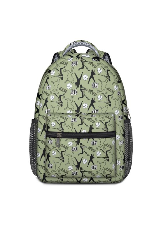 Play Hard Backpack for Teen Athletes - Waterproof School Bag with Sports Prints - Lightweight & Breathable for Baseball, Soccer, Basketball