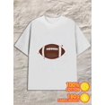 thumbnail image 1 of Play Hard Football mens 180G 100% Cotton white Fashion Unisex Shirt Graphic tshirts Funny Unisex Shirt Printed tshirts Original Unisex Shirt Short Sleeve tshirts, 1 of 7