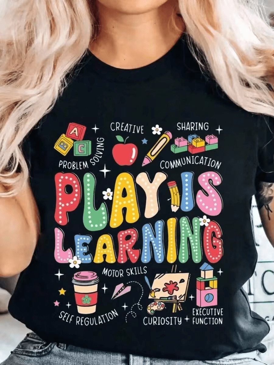 Play Is Learning Creative Sharing Communication Problem Solving Vintage ...