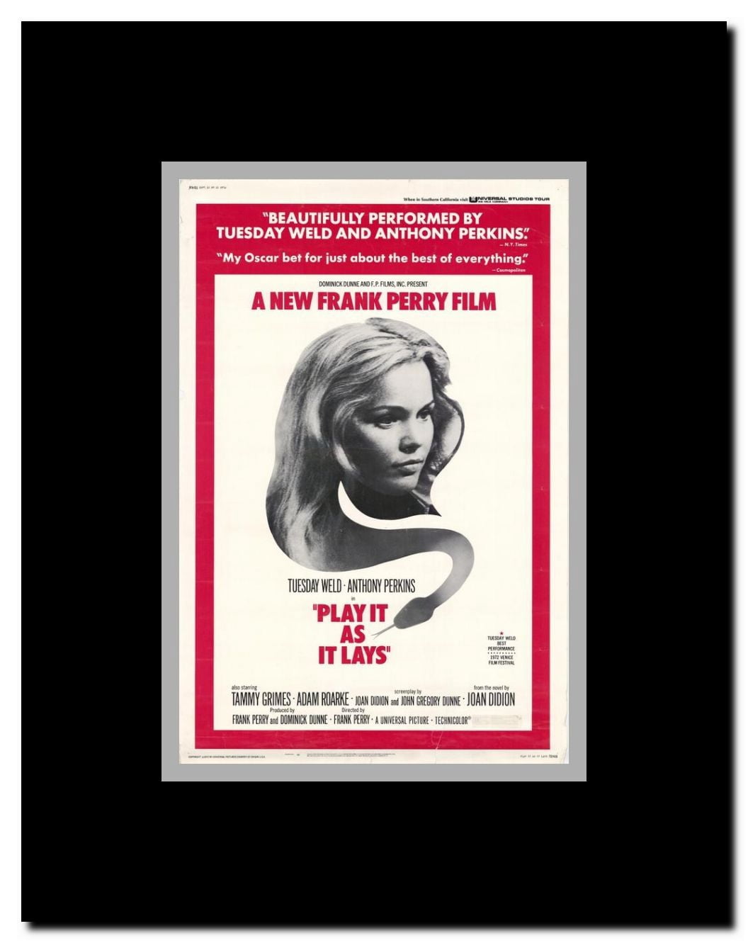 Play It As It Lays Framed Movie Poster