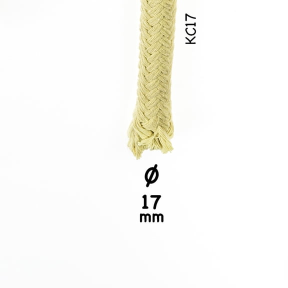 Play Kevlar Rope - Fire Toys Replacement Rope- Sold by the Foot (17MM, 1 Foot)