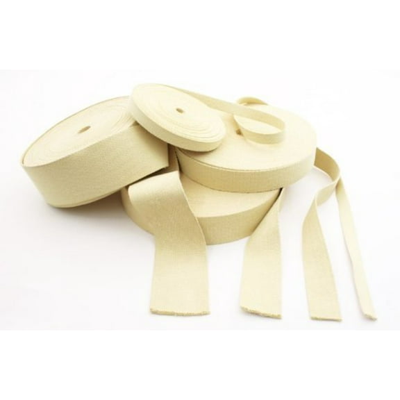 Play Kevlar Wick- 5mm Thickness - 25mm,50mm,70mm,100mm Width - For Fire Toys- (1) 3 Ft. Length (25mm)