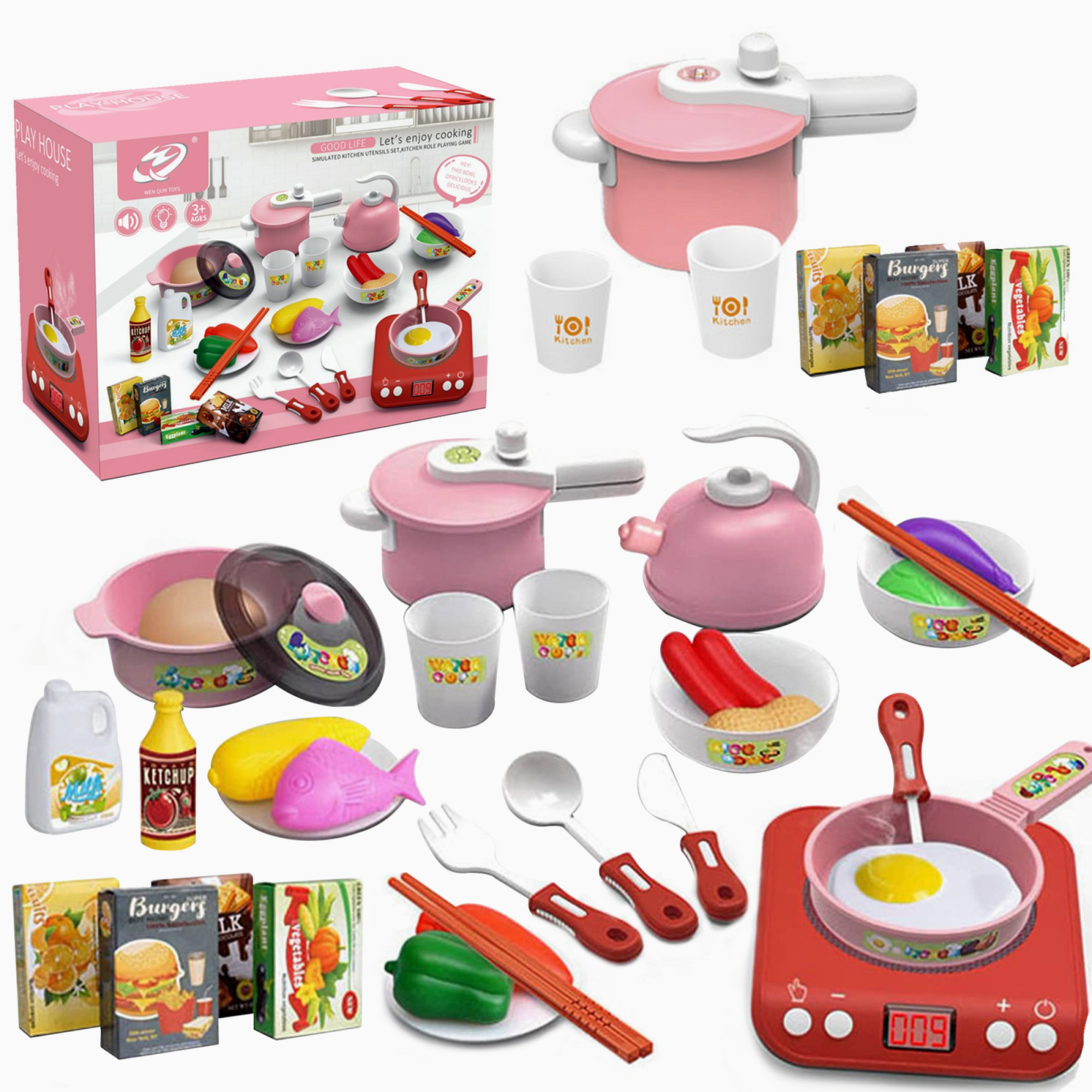 Funny Kitchen Utensils Toy Diy Pretend Playset Shovel 8pcs For Kids Cookware  - Kitchen Toys - AliExpress
