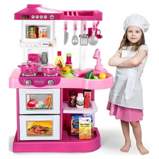 Juego de cocina para niños Mundo Toys Pretend Play Set Cook W Sound Light -  Rosa